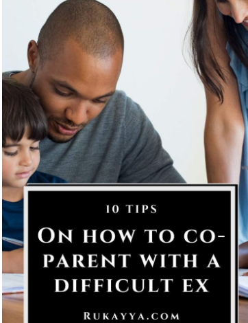 how to co-parent with a difficult ex