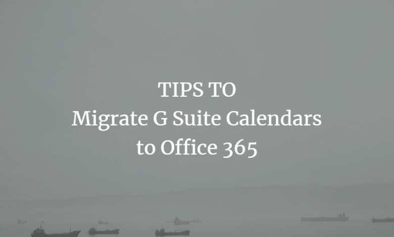 Google Workspace Calendar to Office 365