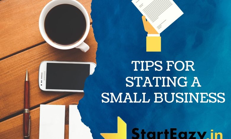 tips for starting a small business