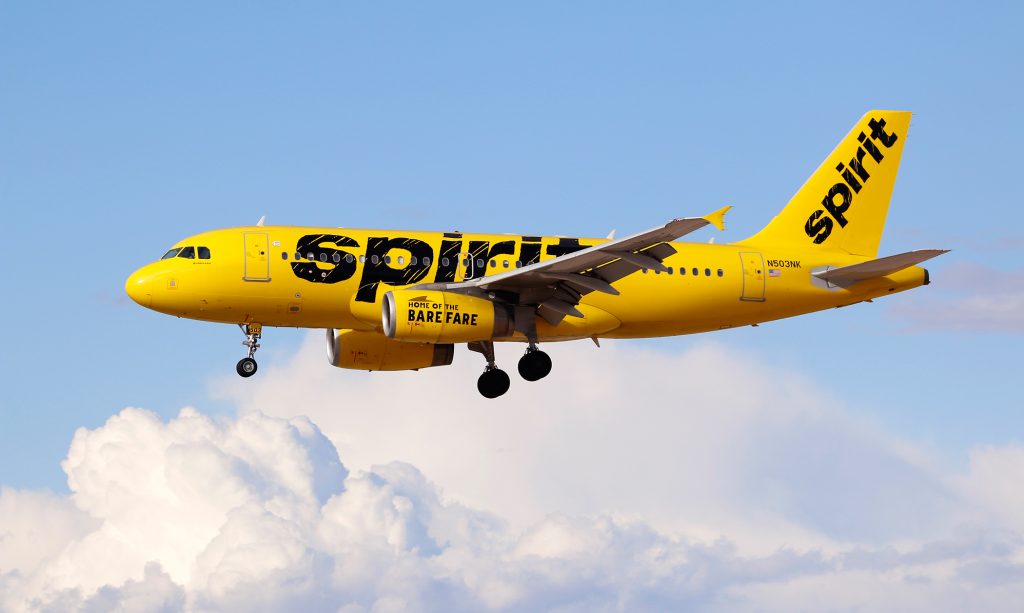 Spirit Airline flight booking